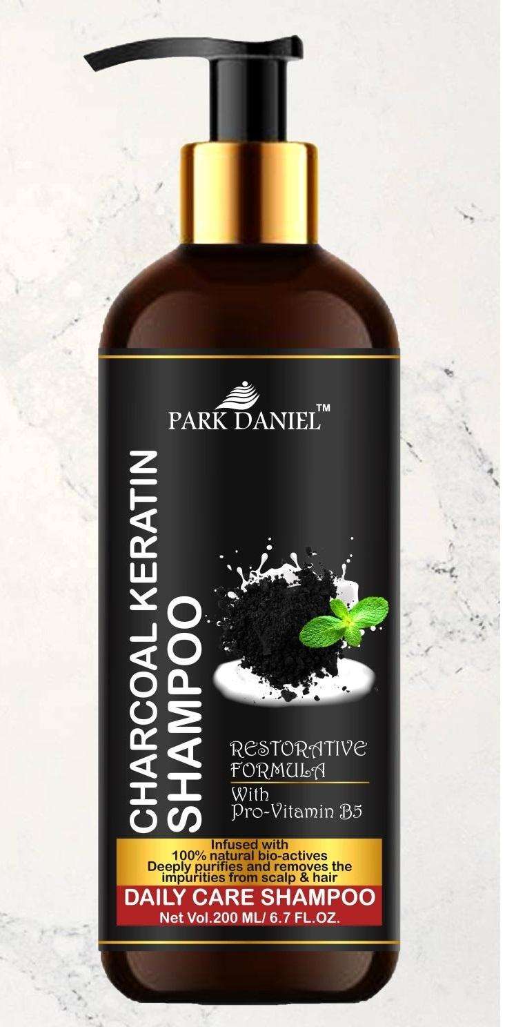 Park Daniel Natural Charcoal Keratin Shampoo - Daily Care Shampoo (200 ml)