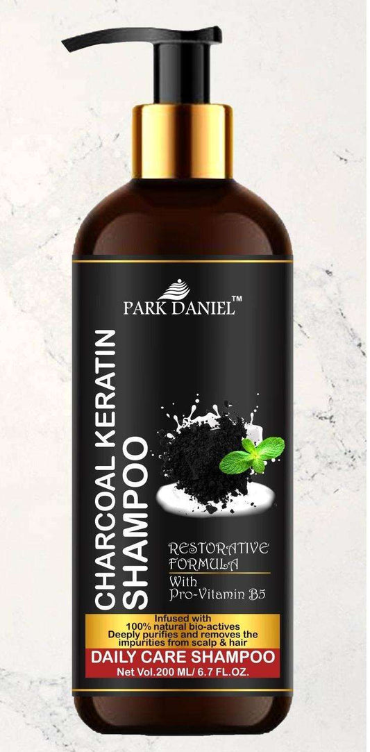 Park Daniel Natural Charcoal Keratin Shampoo - Daily Care Shampoo (200 ml)
