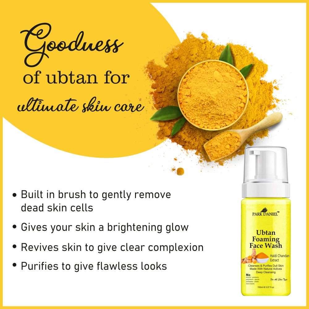 Park Daniel Ubtan Foaming Face Wash For Deep Cleansing for Normal to Dry Skin 150 ML