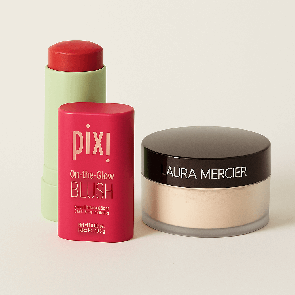 Combo Pack - Loose Setting Powder - Translucent (29g) + Pixi Blusher (Random Shade)