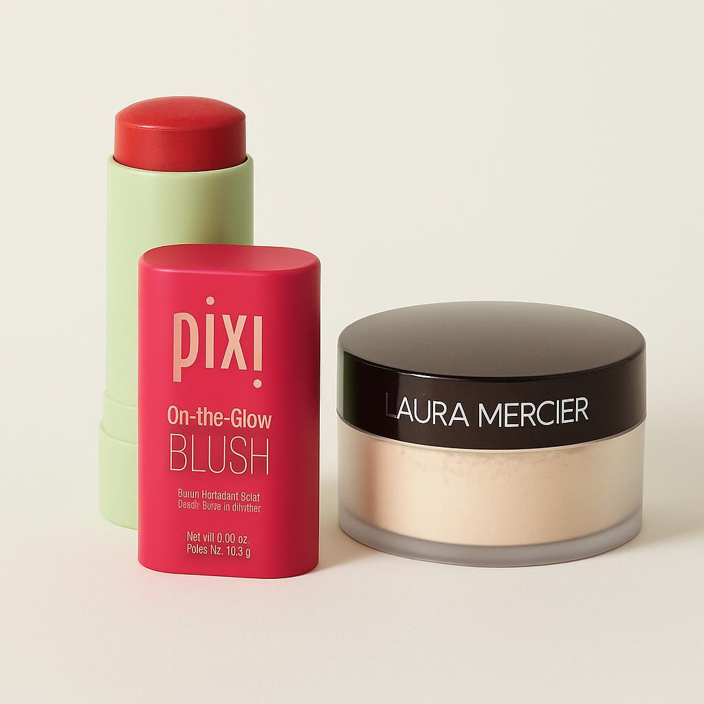 Combo Pack - Loose Setting Powder - Translucent (29g) + Pixi Blusher (Random Shade)