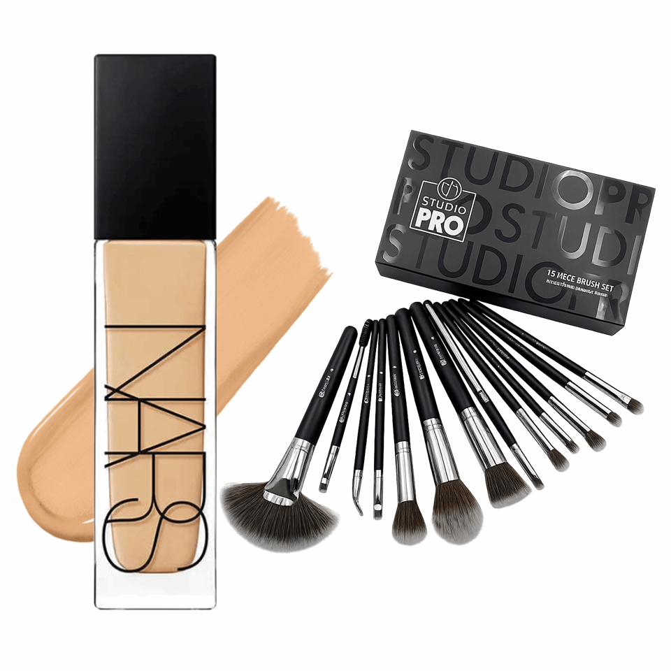 Combo Nars Foundation and BH Brush Set