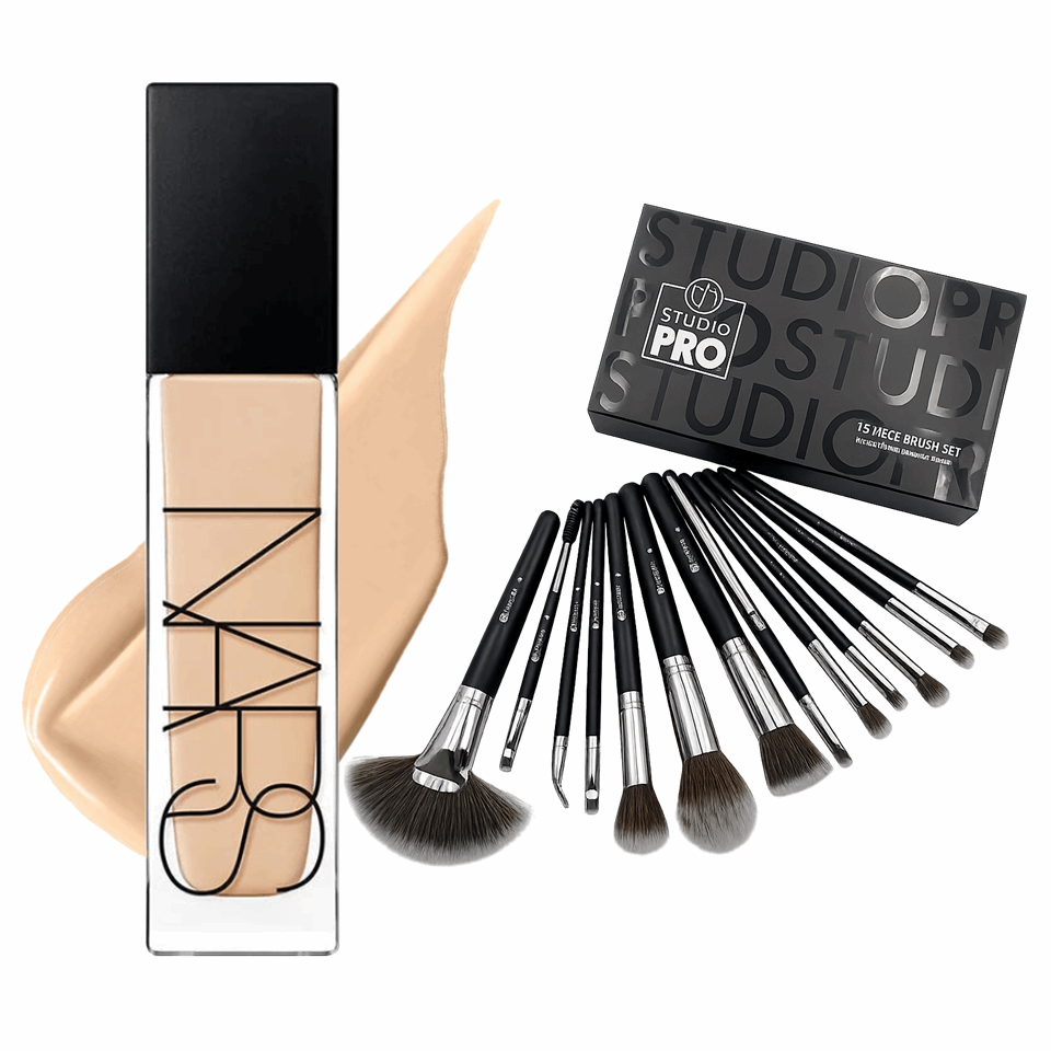Combo Nars Foundation and BH Brush Set