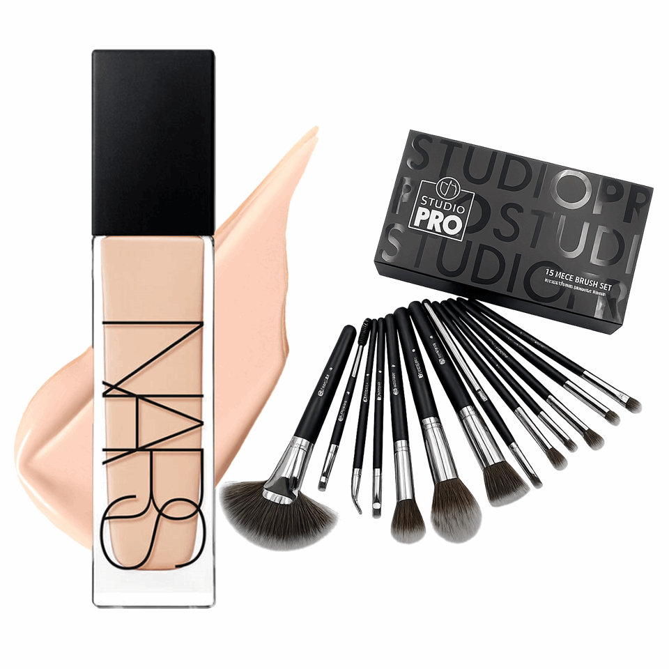 Combo Nars Foundation and BH Brush Set