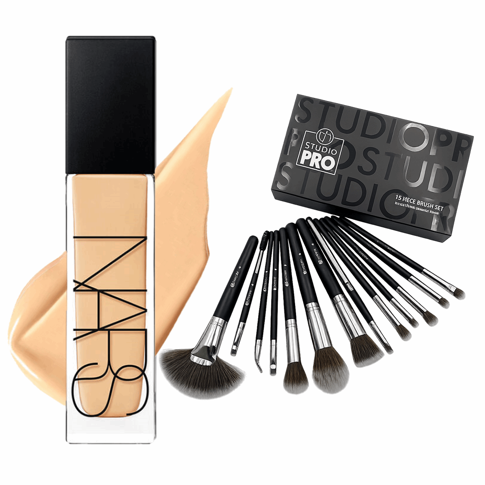 Combo Nars Foundation and BH Brush Set