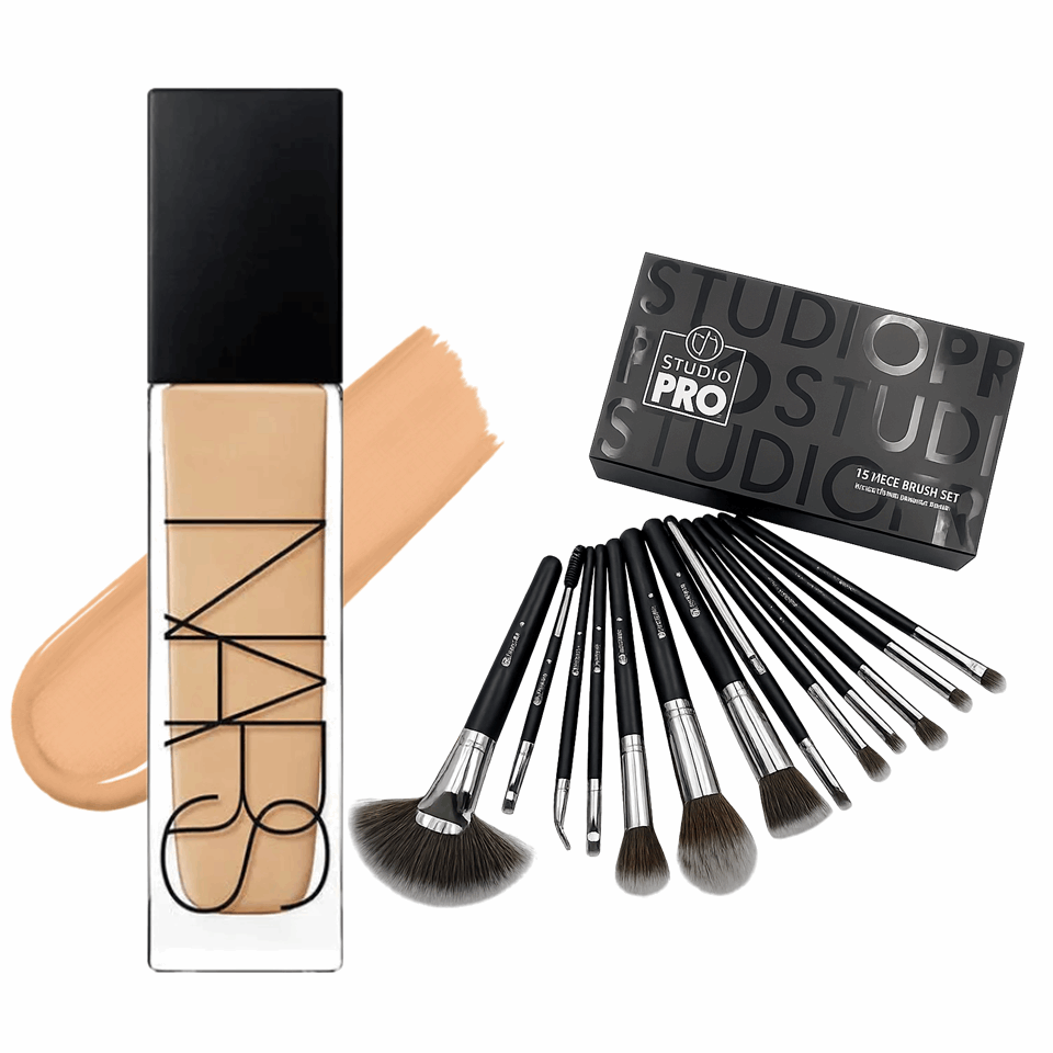 Combo Nars Foundation and BH Brush Set